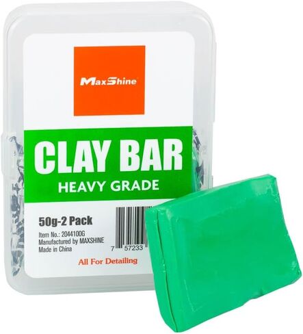 Maxshine 3 عبوات Magic Clay Bar (150g) مادة ثقيلة للتفاصيل التلقائية للسيارة - يقوم بتفاصيل السيارات - ينظف ويزيل ملوثات السطح من الأسطح الزجاجية والبلاستيك والمعادن بكفاءة in Kuwait