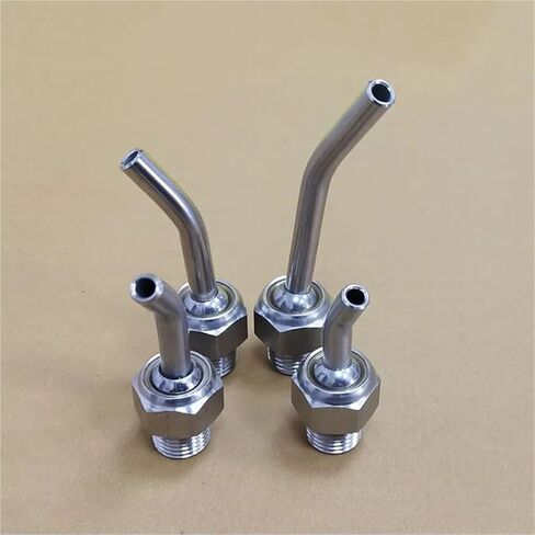 1pc الفولاذ المقاوم للصدأ SS304 CNC مخرطة برج برش الماء تبريد عالمي قابلة للتعديل فوهة تبريد الكوع (L60mm ، OD 5MM ID 3MM_1/4 ") in Kuwait