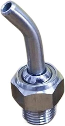 1pc الفولاذ المقاوم للصدأ SS304 CNC مخرطة برج برش الماء تبريد عالمي قابلة للتعديل فوهة تبريد الكوع (L60mm ، OD 5MM ID 3MM_1/4 ") in Kuwait