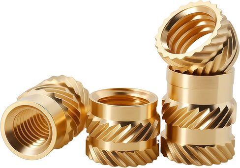 M2 M3 M4 M5 M6 M8 BRASS HEAT INSERT NUT TWILL TWILL HOT HOT HOT HEAR EMBED INSERS INSERTS (طول 3 مم ، M3 (OD4.5MM) 50pcs) in Saudi Arabia