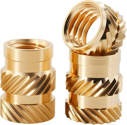 M2 M3 M4 M5 M6 M8 BRASS HEAT INSERT NUT TWILL TWILL HOT HOT HOT HEAR EMBED INSERS INSERTS (طول 3 مم ، M3 (OD4.5MM) 50pcs) in Saudi Arabia