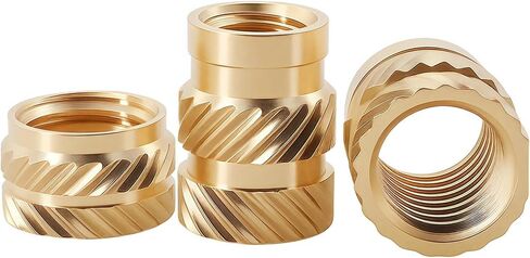 M2 M3 M4 M5 M6 M8 BRASS HEAT INSERT NUT TWILL TWILL HOT HOT HOT HEAR EMBED INSERS INSERTS (طول 3 مم ، M3 (OD4.5MM) 50pcs) in Saudi Arabia