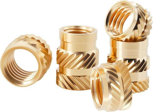 M2 M3 M4 M5 M6 M8 BRASS HEAT INSERT NUT TWILL TWILL HOT HOT HOT HEAR EMBED INSERS INSERTS (طول 3 مم ، M3 (OD4.5MM) 50pcs) in Saudi Arabia