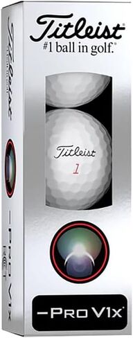 Titleist Pro V1X Left Dash RCT Golf Balls - New Sleeve - 3 Balls, White in Saudi Arabia