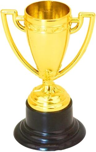 NIIIYTYB Mini Trophy Cups - Small Gold Trophies for Kids - Party Award Trophies for Sports Tournaments, Competitions and Parties in Kuwait