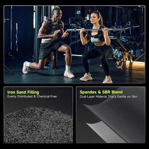 Weighted Vest, 5 10 15 20 25 30 lbs Weighted Vest for Women Men, Weight Vest with Reflective Strips Adjustable Buckle Straps for Walking Running Strength Training Cardio Workout in Saudi Arabia