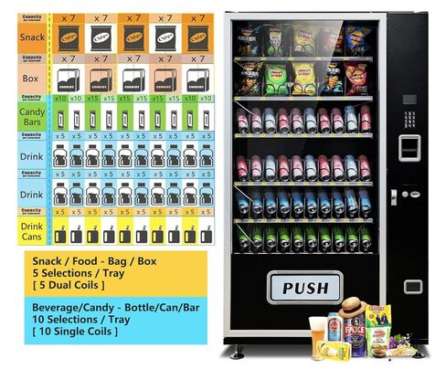 Epex Extra Beverage Beverage Snack Combo Machine مع التحكم في درجة الحرارة الطبقية - G660 in Kuwait