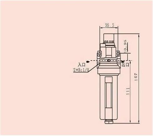 Type NL200 NL-200 Compressed Pneumatic 1/4" BSPT Lubricator Oiler 1500 L/min in Saudi Arabia