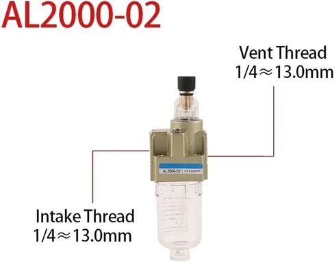 AL2000-02 Treatment Unit Pneumatic Lubricator Oil Mist Air Oiler Pneumatic Filter G1/4" Port Pneumatic Compressor(AL3000-03) in Saudi Arabia