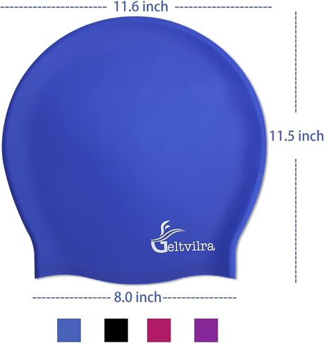 Extra Large Swim Cap for Braids and Dreadlocks Women Men Silicone Swimming Cap for Long Thick Curly Weaves Afro Hair Extensions in Kuwait