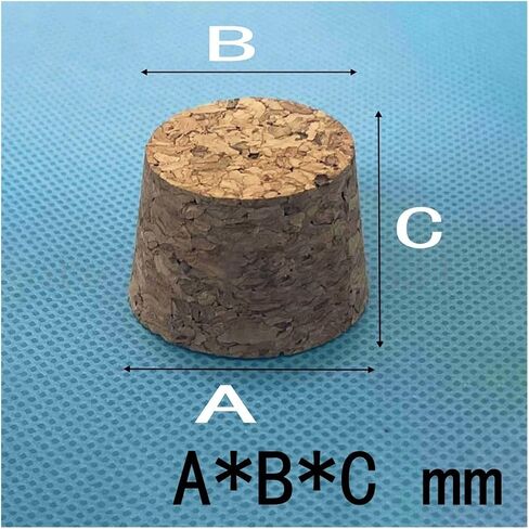100pcs Wood Cork Lab Test Tube Plug Essential Oil Small Glass Bottle Stopper Lid(21x16x20mm) in Saudi Arabia