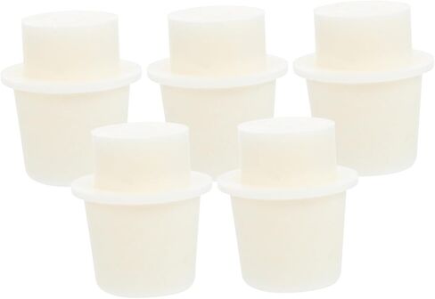 سدادات aboofan 5pcs لأنابيب الاختبار وقوارير erlenmeyer وسدادات الزجاجة السلسة لاستخدام المختبر in Kuwait