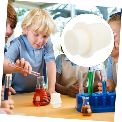 سدادات aboofan 5pcs لأنابيب الاختبار وقوارير erlenmeyer وسدادات الزجاجة السلسة لاستخدام المختبر in Kuwait