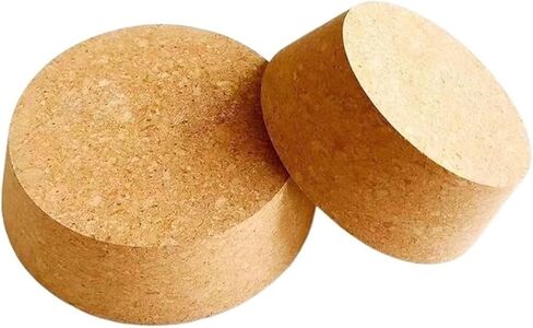 3pcs Big Size 51mm to 83mm Wood Cork Lab Test Tube Plug Essential Oil Small Glass Bottle Stopper Lid(72x61x35mm) in Kuwait