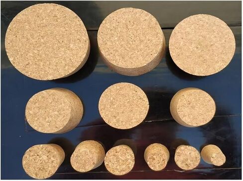 3pcs Big Size 51mm to 83mm Wood Cork Lab Test Tube Plug Essential Oil Small Glass Bottle Stopper Lid(72x61x35mm) in Kuwait