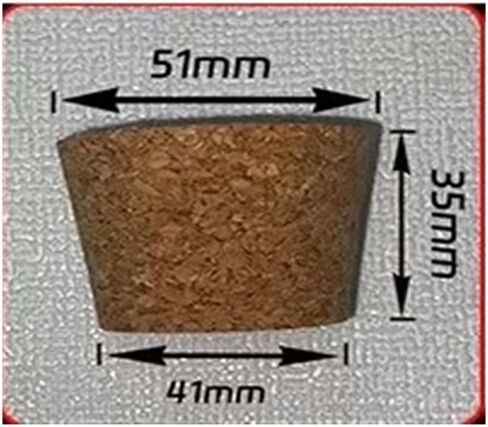 3pcs Big Size 51mm to 83mm Wood Cork Lab Test Tube Plug Essential Oil Small Glass Bottle Stopper Lid(72x61x35mm) in Kuwait