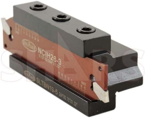 Shars 3/4" Self-Lock Block SLTBN19-5 with 5 Pcs GTN-3 and 5 Pcs Gtn-4 Inserts, Cut-off Blade NCIH26-3 and NCIH26-4 404-0461 P] in Saudi Arabia