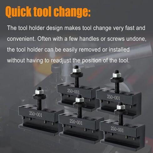 OXA 250-001 5Pcs Quick Change Tool Post 250-001 Compatible with 250-200 Lathe Tool Post Holder 250-001 in Saudi Arabia