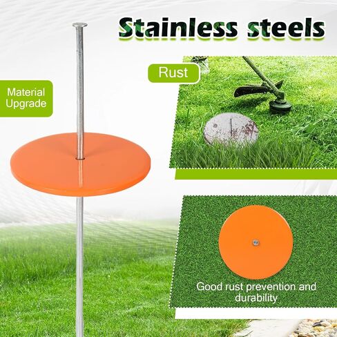 10Pack Low Profile Survey Stakes Stainless Steel Heavy Duty Survey Markers Stakes Low Profile Survey Markers Property Line Markers Property Markers for Property Line Ground Septic Tank Markers (10) in Saudi Arabia