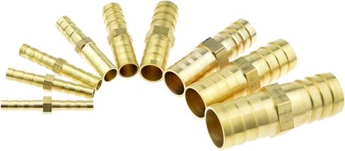 توصيل موصل Qinlu-brass تركيب 4 مم 6 مم 8 مم 10 مم 12 مم 14 مم 19 مم من النحاس النحاس المستقيم أنبوب خرطوم مستقيمة على قدم المساواة مع موصل مقرن نحاس الغاز النحاس ، مقاومة التآكل (14 مم 14 ملم بارب) in Saudi Arabia
