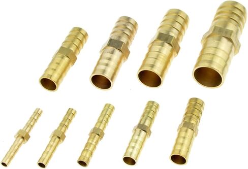 توصيل موصل Qinlu-brass تركيب 4 مم 6 مم 8 مم 10 مم 12 مم 14 مم 19 مم من النحاس النحاس المستقيم أنبوب خرطوم مستقيمة على قدم المساواة مع موصل مقرن نحاس الغاز النحاس ، مقاومة التآكل (14 مم 14 ملم بارب) in Saudi Arabia