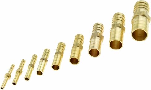 توصيل موصل Qinlu-brass تركيب 4 مم 6 مم 8 مم 10 مم 12 مم 14 مم 19 مم من النحاس النحاس المستقيم أنبوب خرطوم مستقيمة على قدم المساواة مع موصل مقرن نحاس الغاز النحاس ، مقاومة التآكل (14 مم 14 ملم بارب) in Saudi Arabia