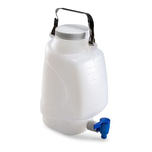 Globe Scientific 7310005 ، diamond realseal hdpe stremular carboy مع حنفية ومقبض وبروبوبيلين البيضاء ، 5 لتر ، تخرج مقولبة in Saudi Arabia