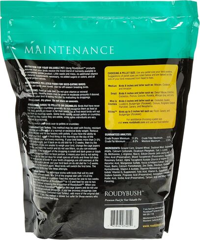 RoudyBush Daily Maintenance Bird Food, Mini, 10-Pound in Kuwait