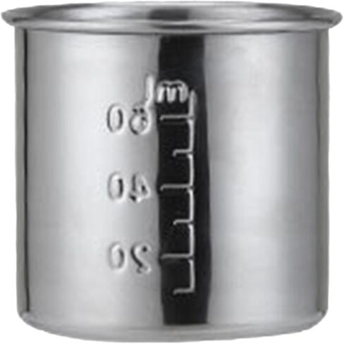 Generic Medicine Cup Hospital Practical Stainless Steel Multi Purpose Stainless Steel Medicine Cup for Party Kitchen Bar Restaurant, as described, 120 ml in Kuwait