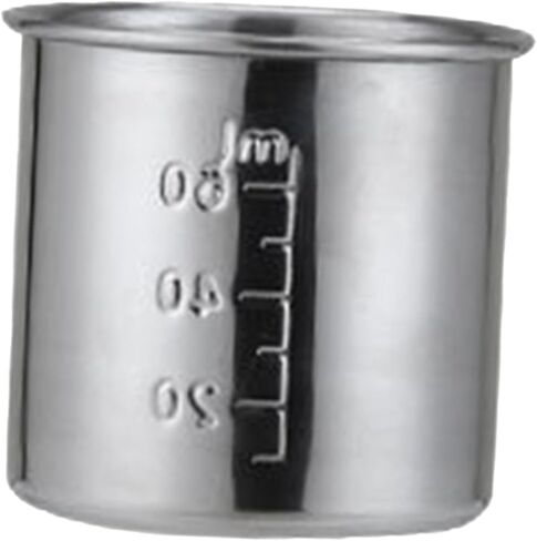 Generic Medicine Cup Hospital Practical Stainless Steel Multi Purpose Stainless Steel Medicine Cup for Party Kitchen Bar Restaurant, as described, 120 ml in Kuwait