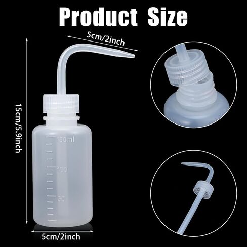 4pcs Tattoo Wash Bottle,Wash Bottles Squeeze for Lab,150 ml/5 oz Tattoo Squeeze Bottle with Narrow Mouth and Scale Labels,Succulent Squirt Bottles for Plant Flower Succulent Watering,4 Colors in Saudi Arabia