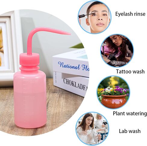4pcs Tattoo Wash Bottle,Wash Bottles Squeeze for Lab,150 ml/5 oz Tattoo Squeeze Bottle with Narrow Mouth and Scale Labels,Succulent Squirt Bottles for Plant Flower Succulent Watering,4 Colors in Saudi Arabia