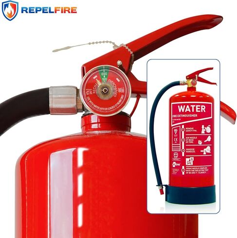100 PSI مقياس ضغط لطفايات حريق المياه المحمولة | يناسب Amerex ، Ansul ، Badger | 1/8 "مؤشر ترابط NPT | جسم الفولاذ المقاوم للصدأ ، قرص واضح | جزء استبدال | 1 حزمة in Kuwait