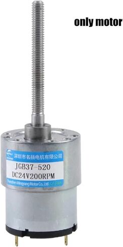 12V 3.6W 24V 5W DC GEAR MOTOR M6 LOTER LUND SHAFT 50MM JGB37-520 LOW SPEED 37MM TEPRAME CW CCW MOTOR (7RPM ، 12VMOTOR و BRACKET) in Kuwait