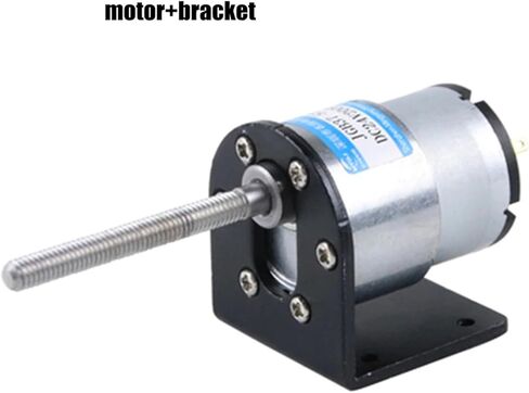 12V 3.6W 24V 5W DC GEAR MOTOR M6 LOTER LUND SHAFT 50MM JGB37-520 LOW SPEED 37MM TEPRAME CW CCW MOTOR (7RPM ، 12VMOTOR و BRACKET) in Kuwait