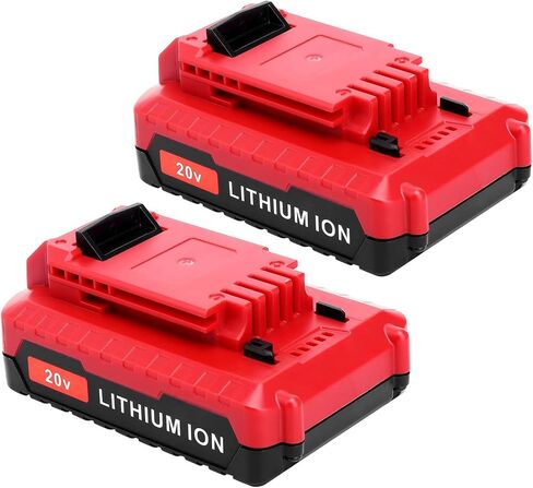 2 حزمة 6.0AH 20V بطاريات استبدال ليثيوم أيون متوافقة مع كبل البورتر 20V بطارية PCC681L PCC685L PCC680L PCC682L PCC600 PCC640 in Kuwait