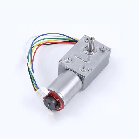 6V DC محرك مع تشفير السرعة البطيئة للسيارة الصغيرة JGY370 دودة السرعة القابلة للتعديل يمكن CW CCW (23 دورة في الدقيقة ، 6V محرك فقط) in Kuwait