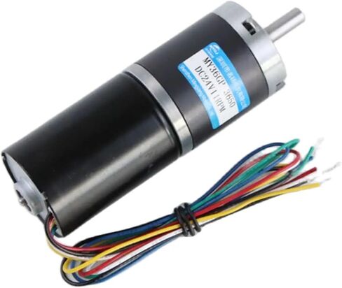 12V 24V 15W Planetary DC GEAR MOTOR 36 مم قابلة للتعديل السرعة CW CCW 5 خطوط مع الفرامل 36GP-3650 محرك صغير منخفض السرعة (12V 98RPM ، 6 مم وقوس)) in Kuwait