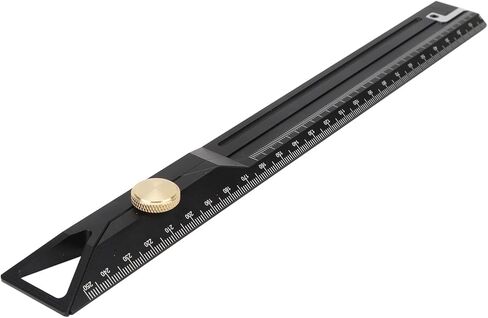 Aluminum Alloy Straight Ruler 25cm Professional Precision Measuring Tool for Woodworking Drawing and Drafting High Strength Durable Multifunctional Scale Ruler with Storage Box in Saudi Arabia