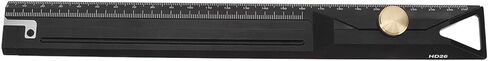 Aluminum Alloy Straight Ruler 25cm Professional Precision Measuring Tool for Woodworking Drawing and Drafting High Strength Durable Multifunctional Scale Ruler with Storage Box in Saudi Arabia
