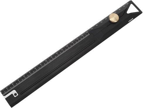 Aluminum Alloy Straight Ruler 25cm Professional Precision Measuring Tool for Woodworking Drawing and Drafting High Strength Durable Multifunctional Scale Ruler with Storage Box in Saudi Arabia