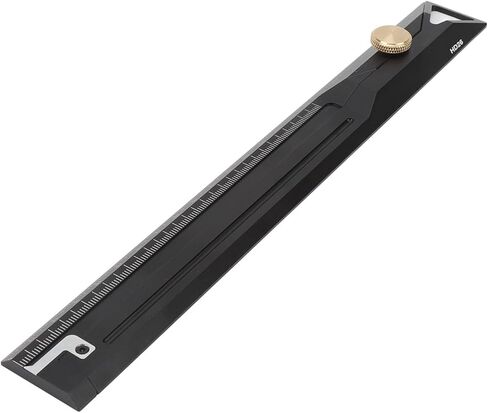 Aluminum Alloy Straight Ruler 25cm Professional Precision Measuring Tool for Woodworking Drawing and Drafting High Strength Durable Multifunctional Scale Ruler with Storage Box in Saudi Arabia