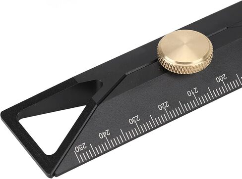 Aluminum Alloy Straight Ruler 25cm Professional Precision Measuring Tool for Woodworking Drawing and Drafting High Strength Durable Multifunctional Scale Ruler with Storage Box in Saudi Arabia