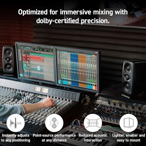 IK Multimedia iLoud MTM MKII White (Pair Plus ARC mic) Compact Studio Monitor with Built-in ARC Room Correction, Speaker Emulation, 100W Power in Saudi Arabia
