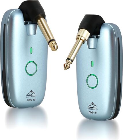 EASTROCK Wireless Guitar System, Digital UHF Wireless Guitar Transmitter Receiver for Electric Guitars/Bass/Keyboard, 6H Battery, 100Ft Range, Low Latency, Black in Saudi Arabia