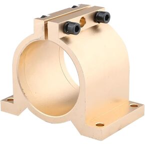 قوس محرك مغزل Mount Bracket 80mm محرك المغزل Jig Clamping Center Bracket لمقعد التثبيت الكهروميكانيكي CNC (80 مم ذهبي) in Saudi Arabia