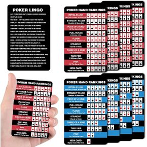 تصنيفات بوكر يدوية الرسم البياني قواعد ورقة الغش بطاقات البوكر اليدين ترتيب بطاقات المبتدئين ورقة مرجعية سريعة ورقة الغش لتكساس عقد in Kuwait