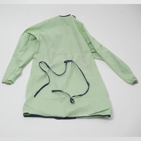 Pack of 1 | Reusable Isolation Industrial Gowns Longsleeve with Elastic Cuffs, Long XL Size, Yellow | PPE Protective Isolation Gowns | 65% Polyester and 35% Cotton in Saudi Arabia