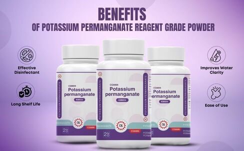 مسحوق الكاشف البوتاسيوم برمنجانت - تدفق حر ، 2 أوقية جرة (حزمة 2) | kmno₄ عالية النقاء بواسطة Dawn Sci® للاستخدام المختبر والعامة in Kuwait