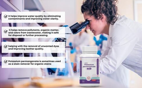 مسحوق الكاشف البوتاسيوم برمنجانت - تدفق حر ، 2 أوقية جرة (حزمة 2) | kmno₄ عالية النقاء بواسطة Dawn Sci® للاستخدام المختبر والعامة in Kuwait